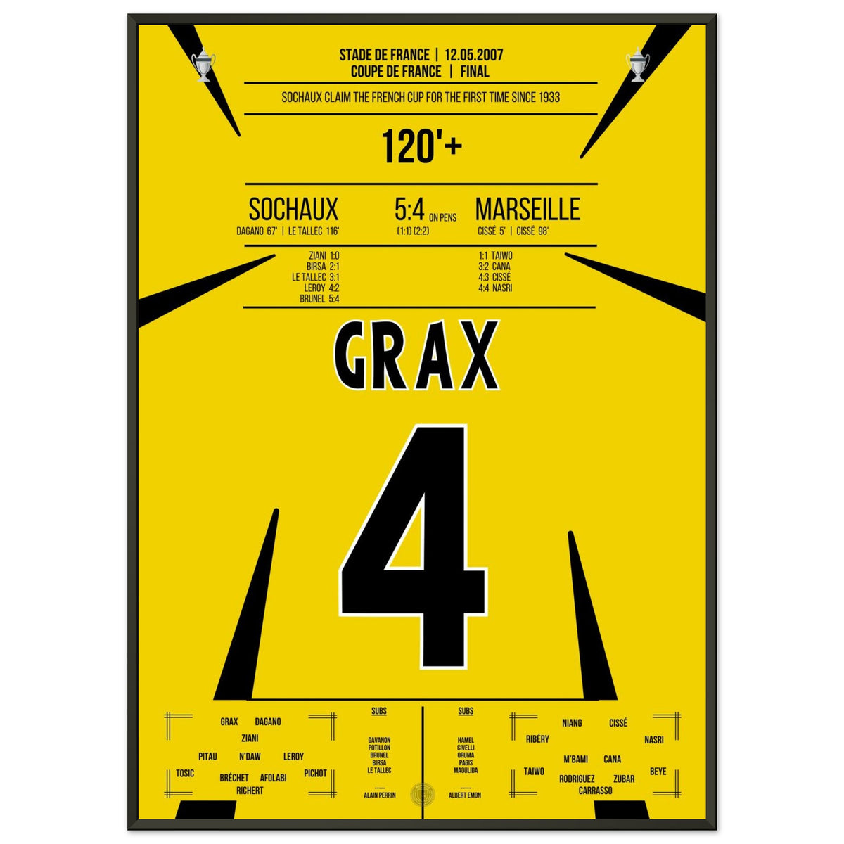 Sochaux win the French cup for the first time since 1933