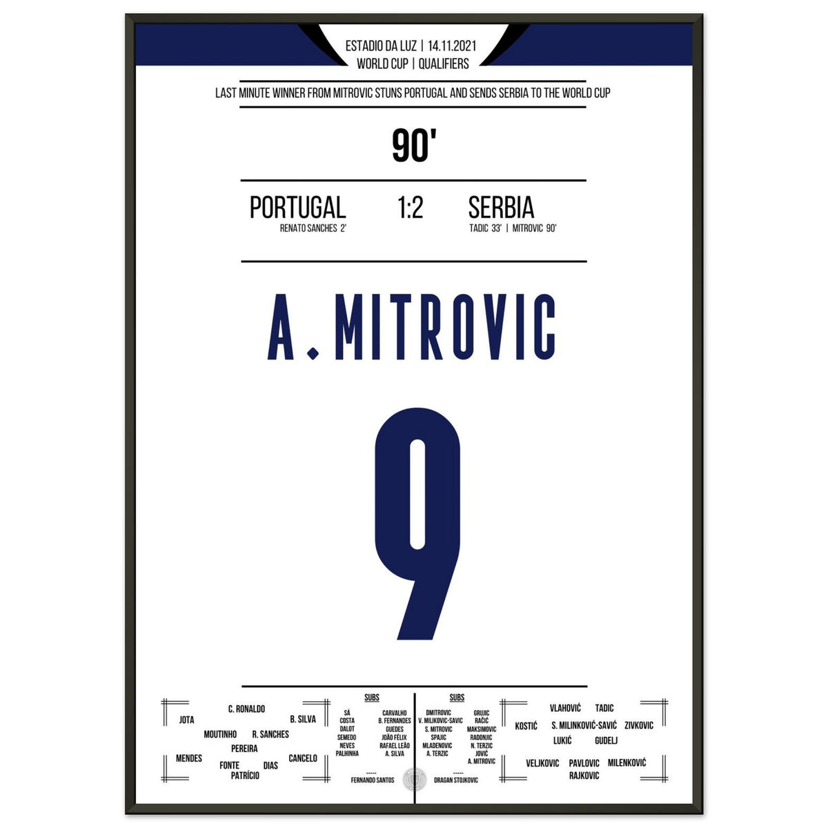 Mitrovic fires Serbia to the WM in the last minute