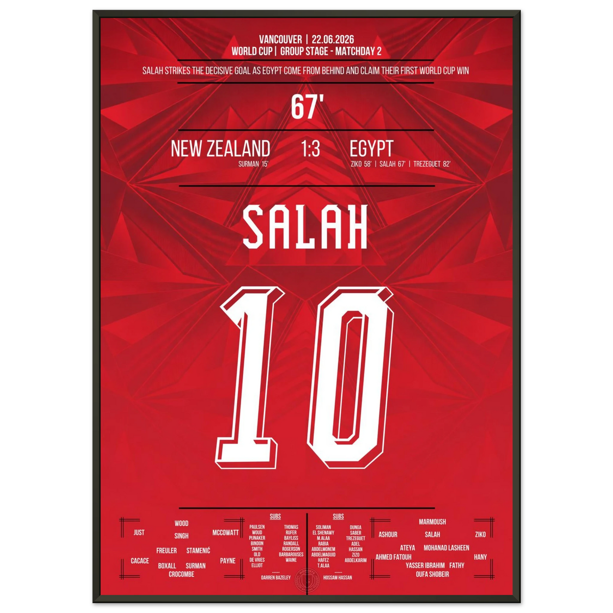 Salah scores and plunges Egypt into chaos. K.o. round