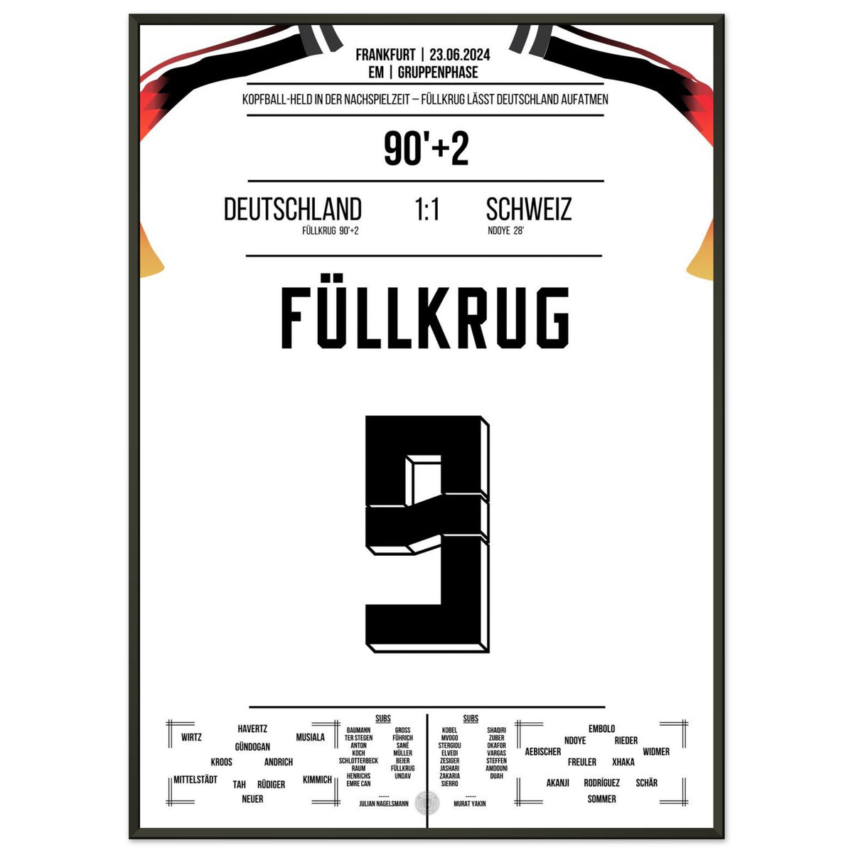 Füllkrug Heads Germany to Group Win in Final Seconds