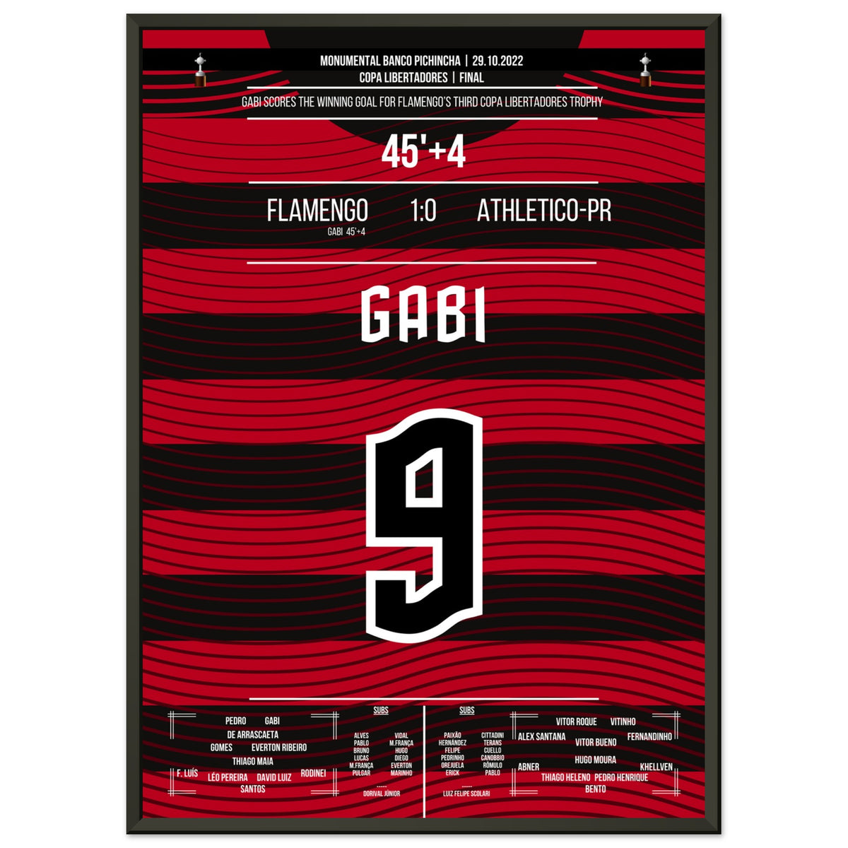 Gabi scores the decisive goal for Flamengo's third Copa Libertadores triumph