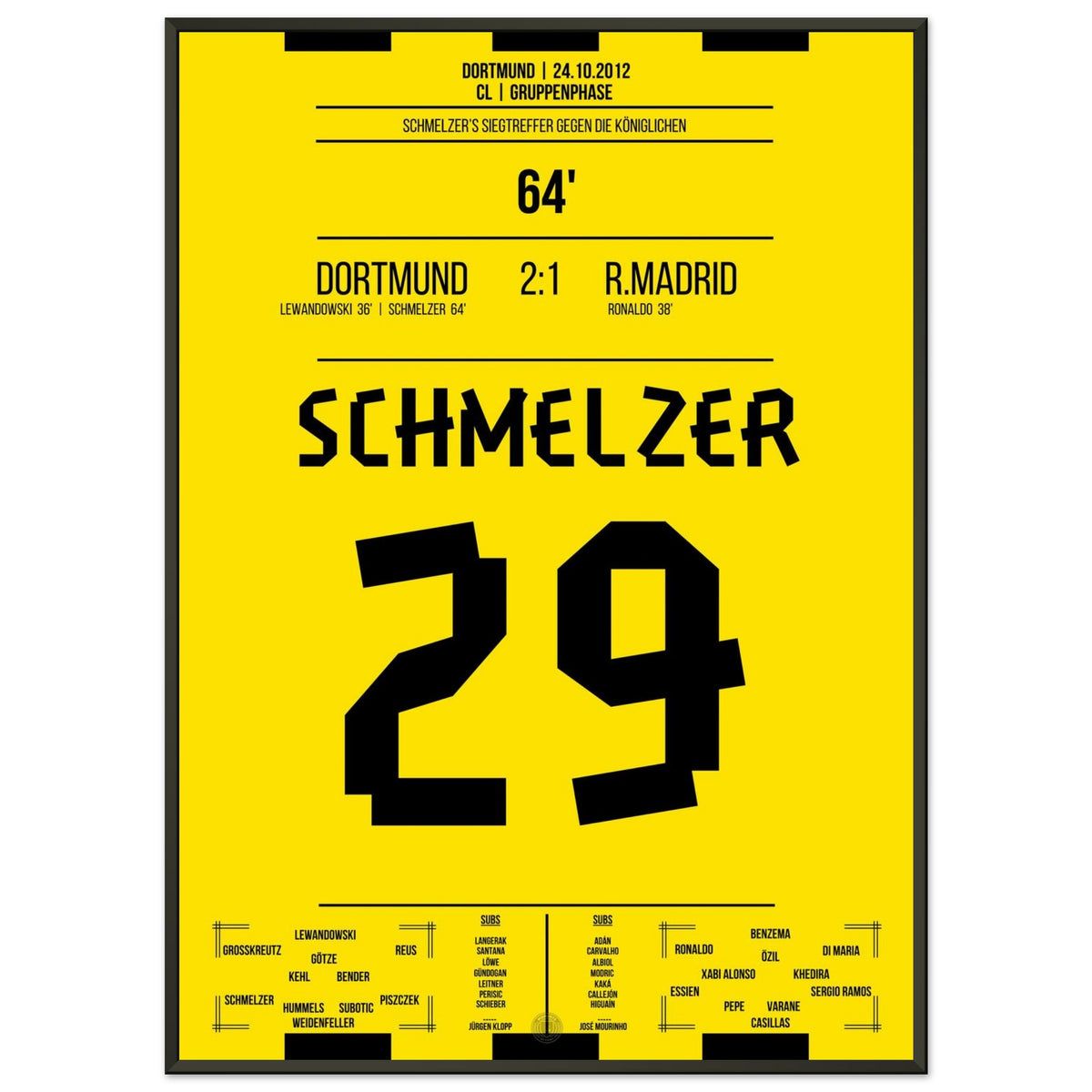 Schmelzer's left-footed rocket against Real in the CL 2012