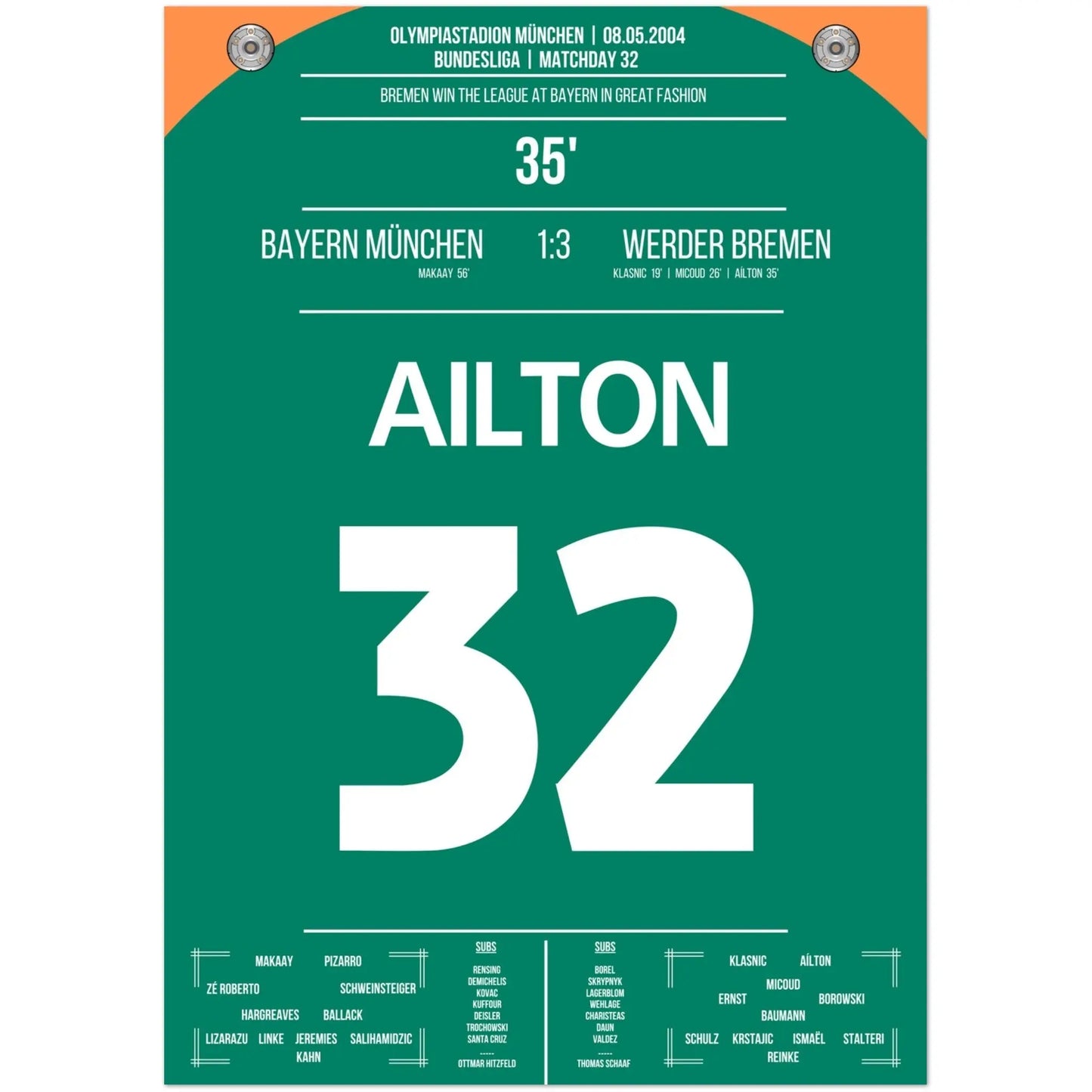 Ailtons Traumtor zur Meisterschaft in München