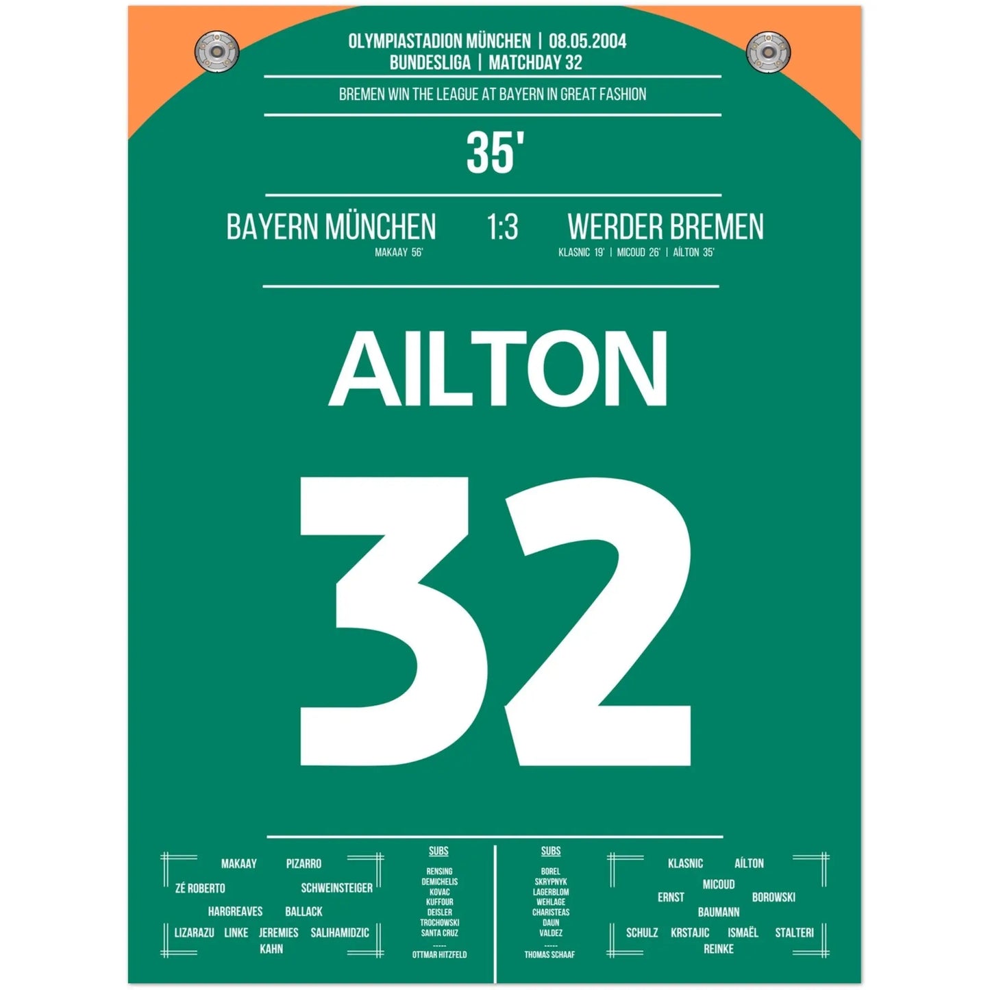 Ailtons Traumtor zur Meisterschaft in München