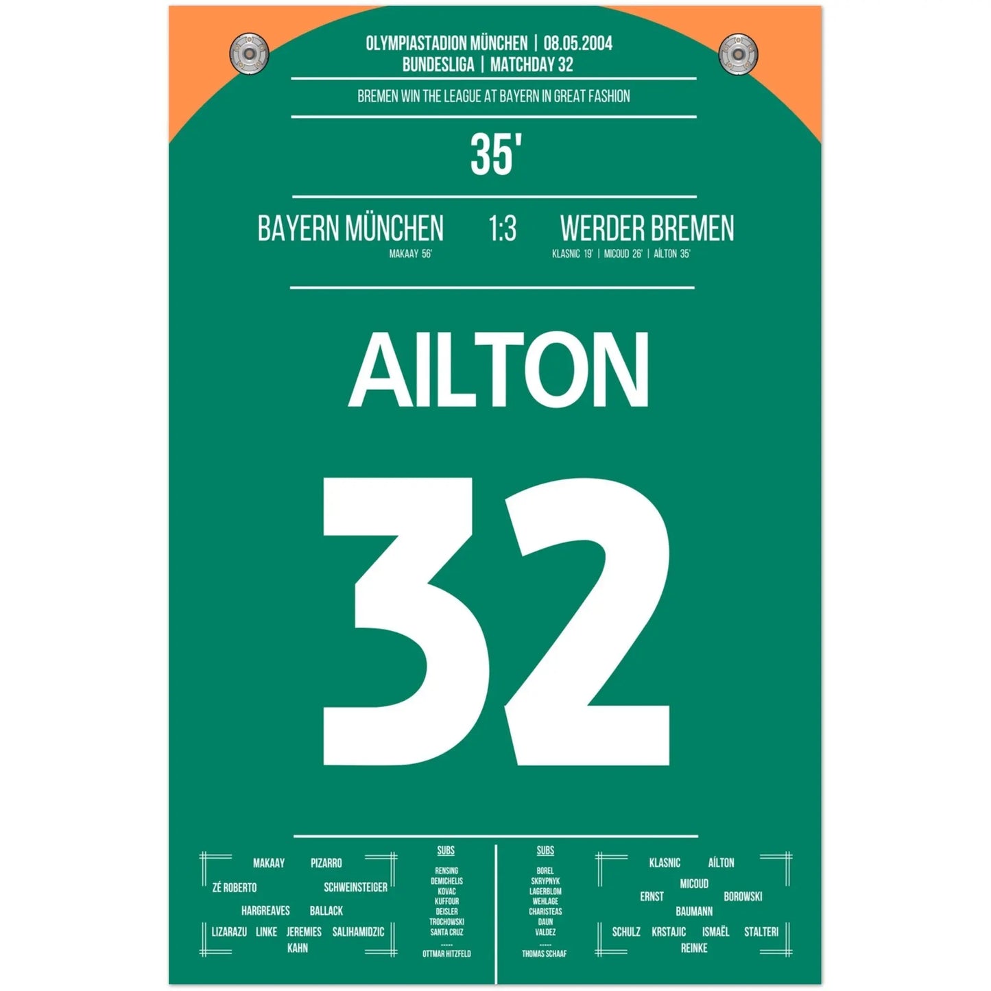 Ailtons Traumtor zur Meisterschaft in München