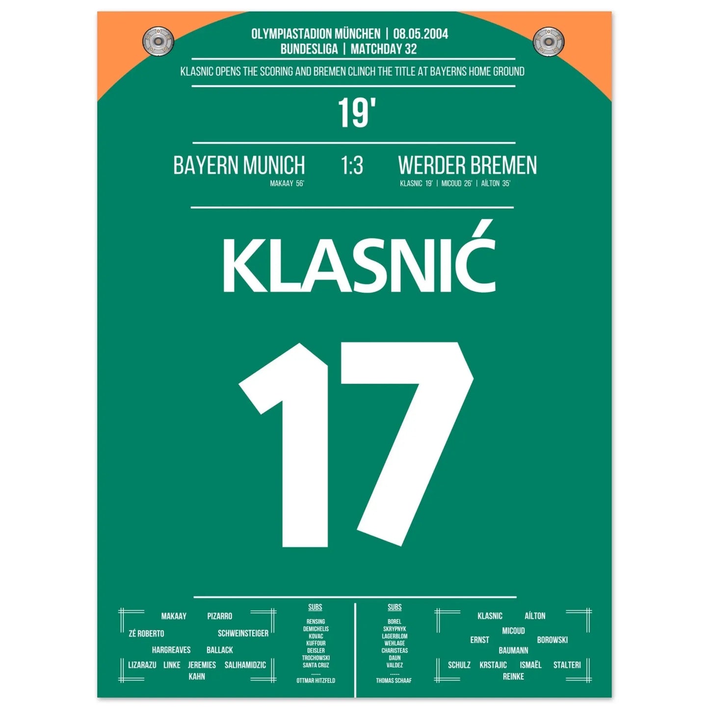 Klasnic's goal during the championship win in Munich 2004