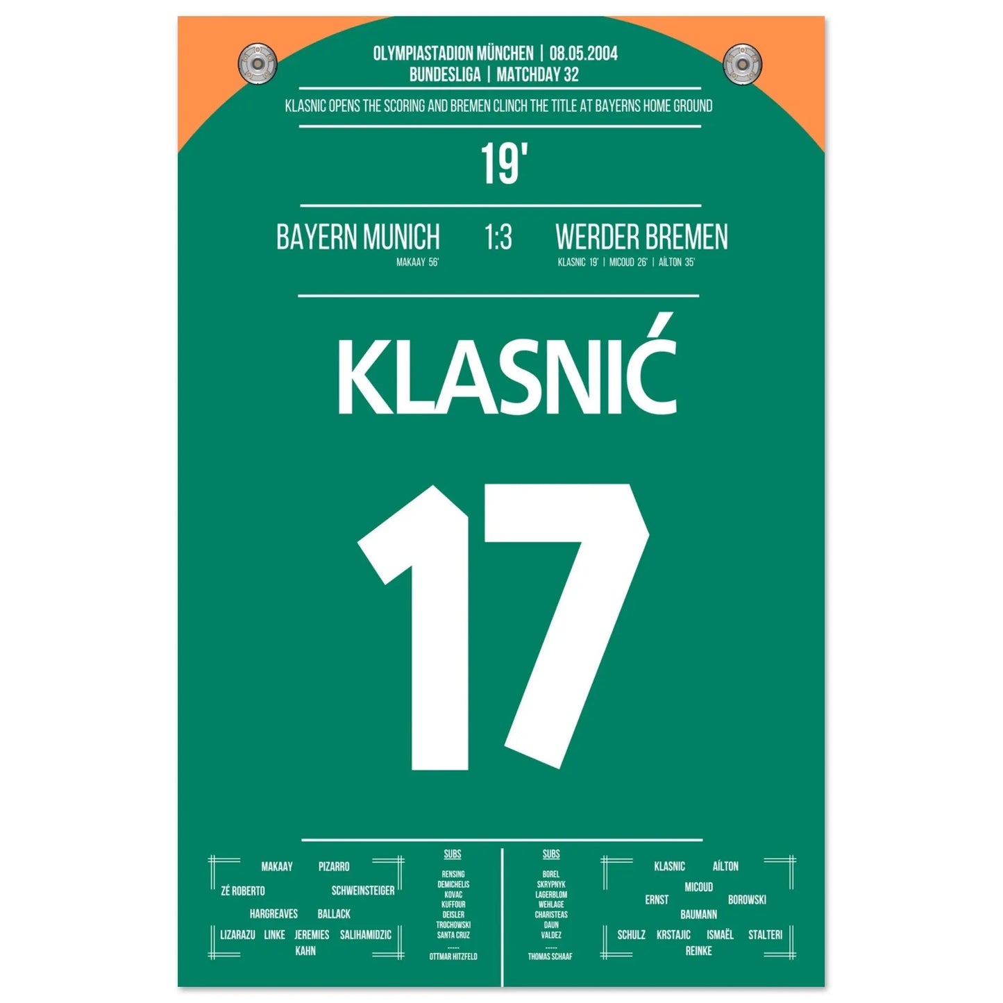 Klasnic's goal during the championship win in Munich 2004