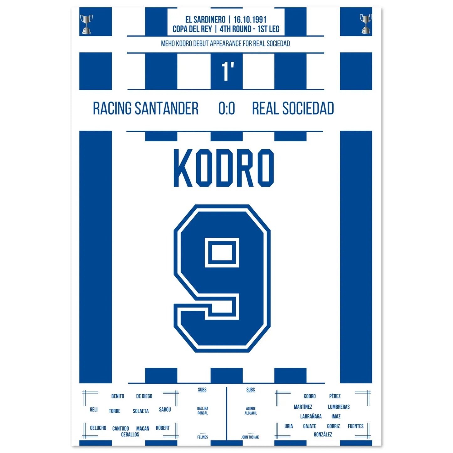 Meho Kodro's debut for Real Sociedad