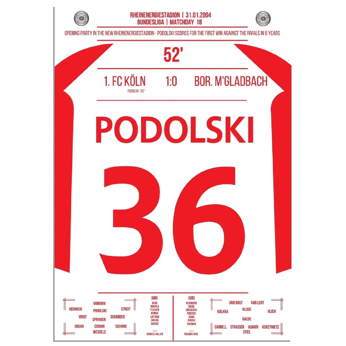 Podolski der Matchwinner im Derby bei Kölns ersten Sieg gegen Gladbach nach 6 Jahren
