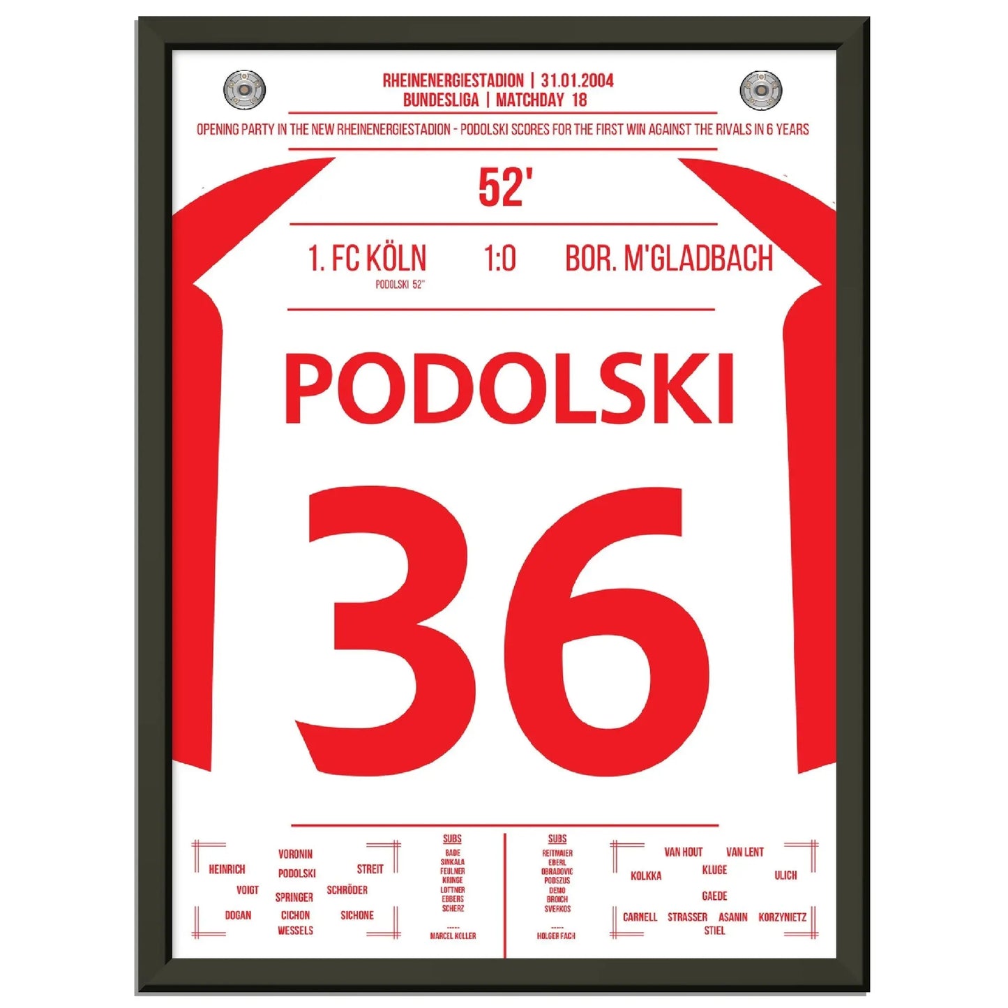 Podolski der Matchwinner im Derby bei Kölns ersten Sieg gegen Gladbach nach 6 Jahren
