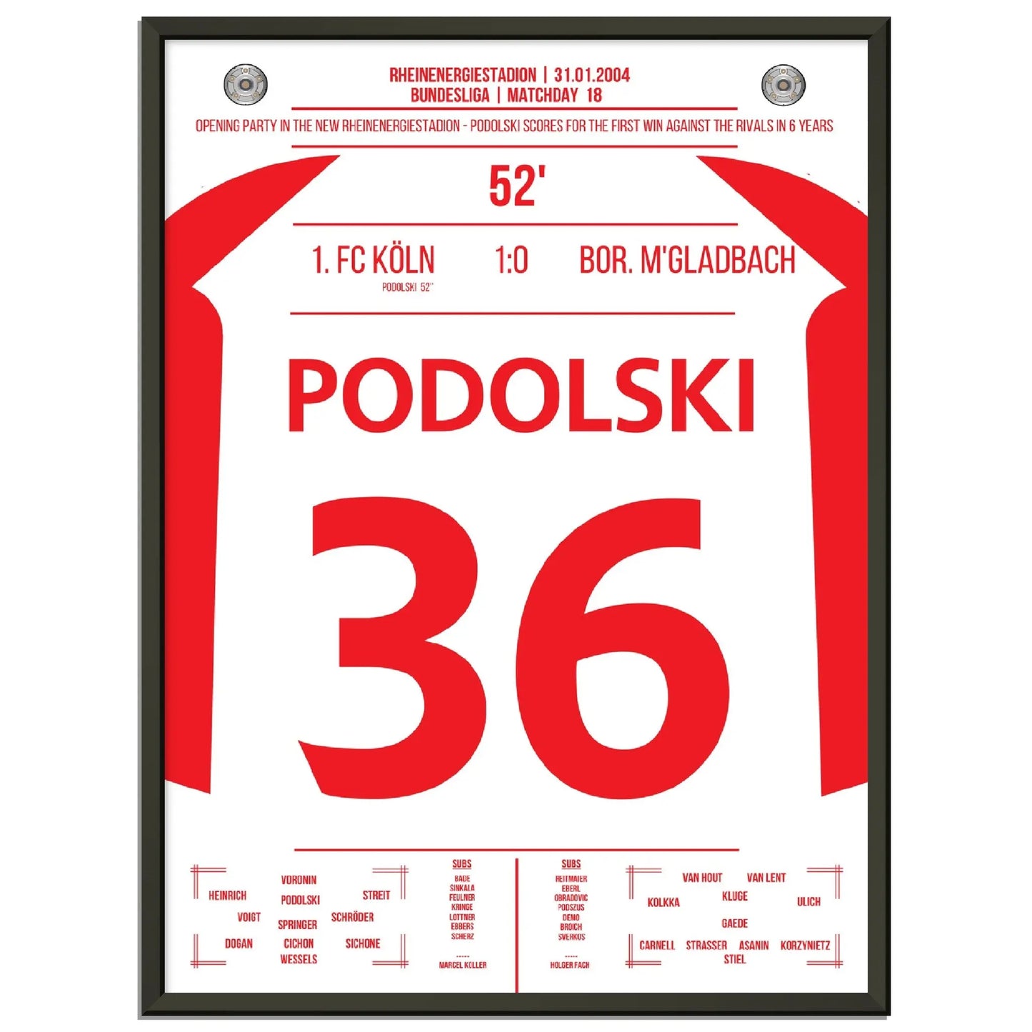 Podolski der Matchwinner im Derby bei Kölns ersten Sieg gegen Gladbach nach 6 Jahren
