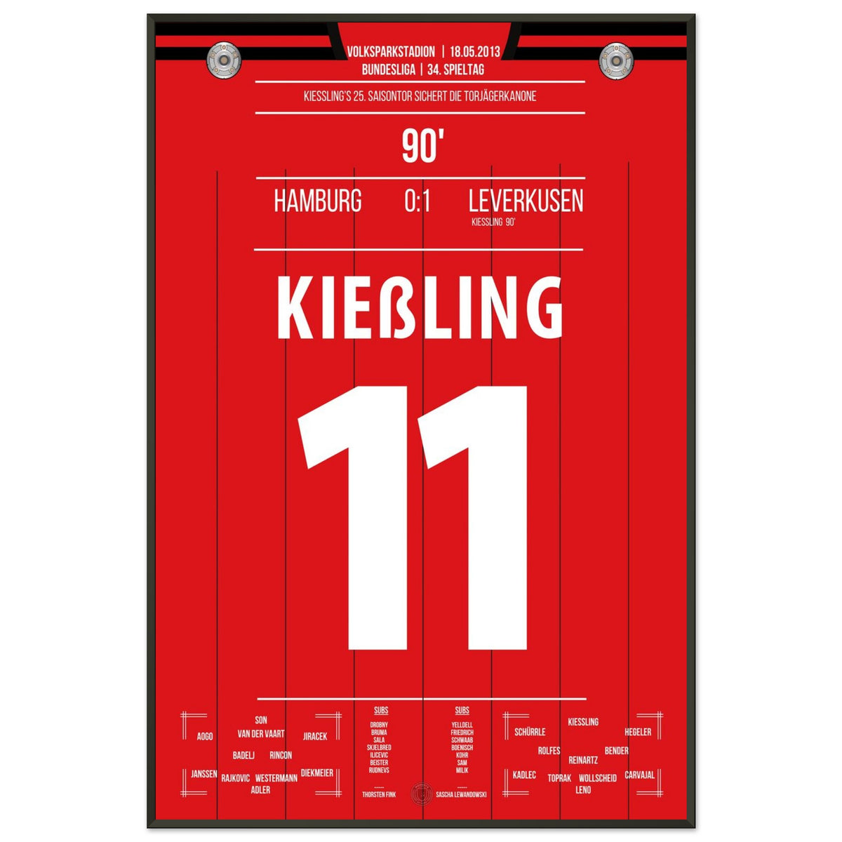 Kiessling's 25th Goal of the Season Secures the Golden Boot in the Last Minute