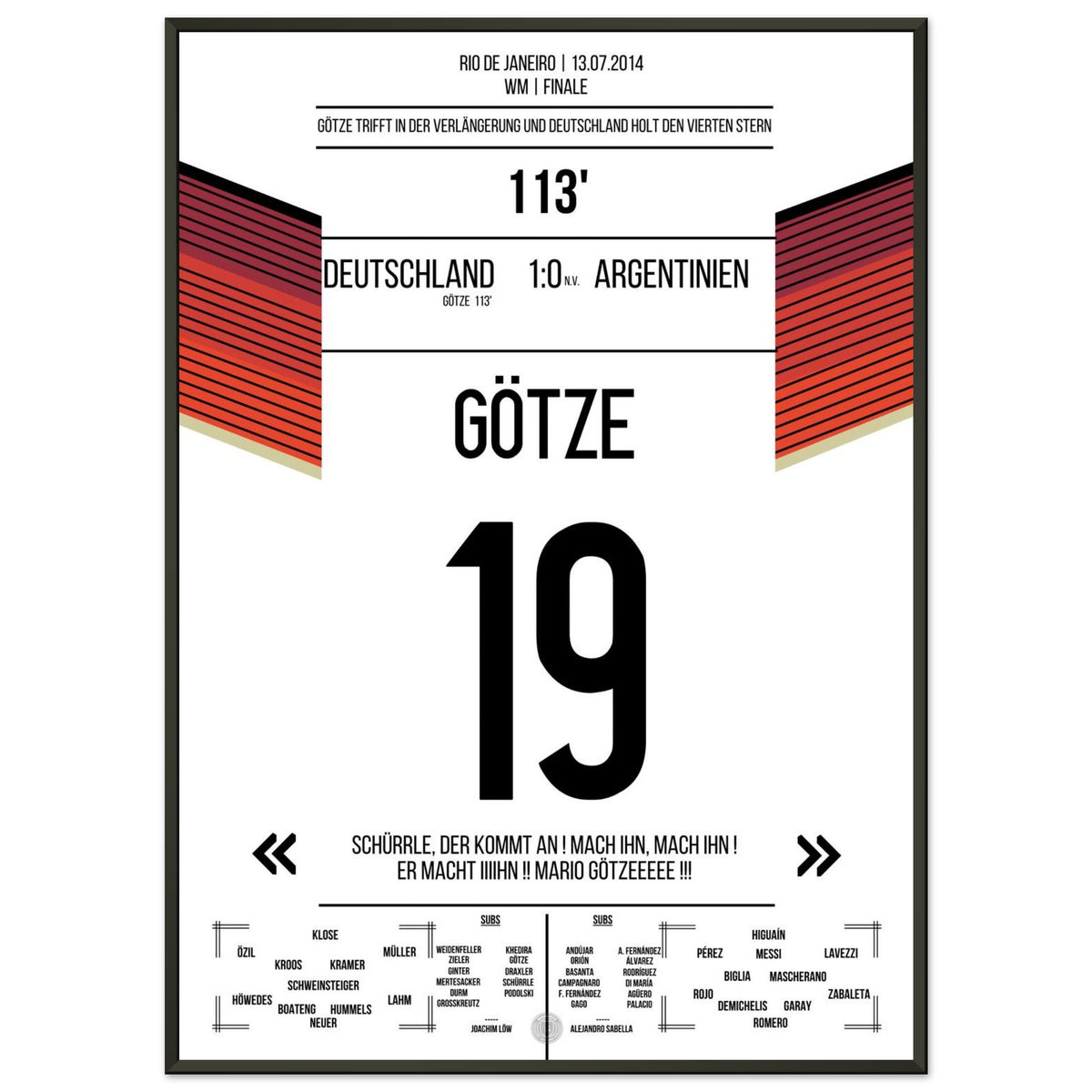 Götze’s goal for Germany’s World Cup triumph against Argentina – World Cup Final 2014