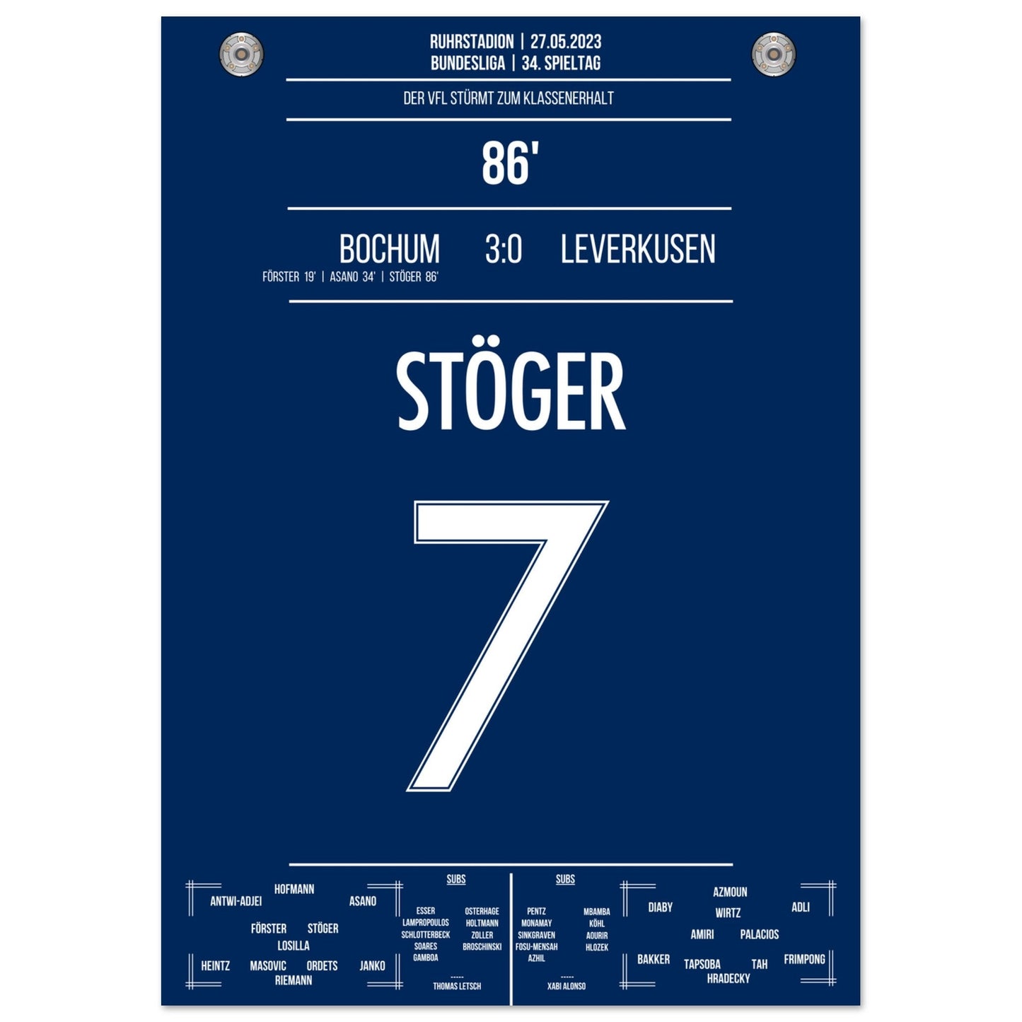 Bochum's Sturm zum Klassenerhalt 2023