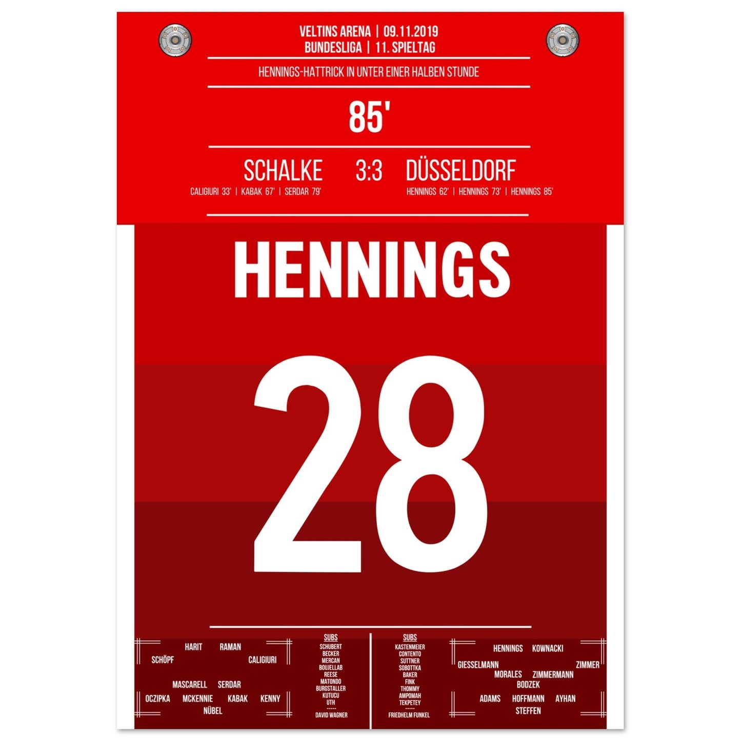 Hennings-Hattrick bei Punktgewinn auf Schalke in 2019