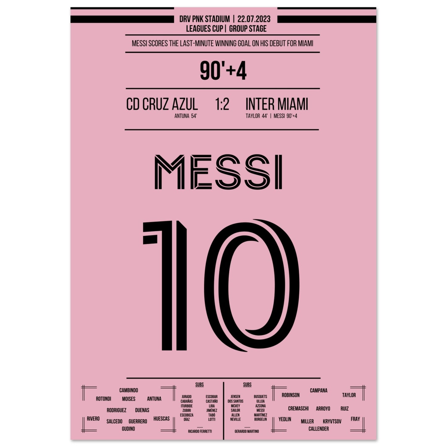 Messi's Siegtreffer beim Debüt für Miami