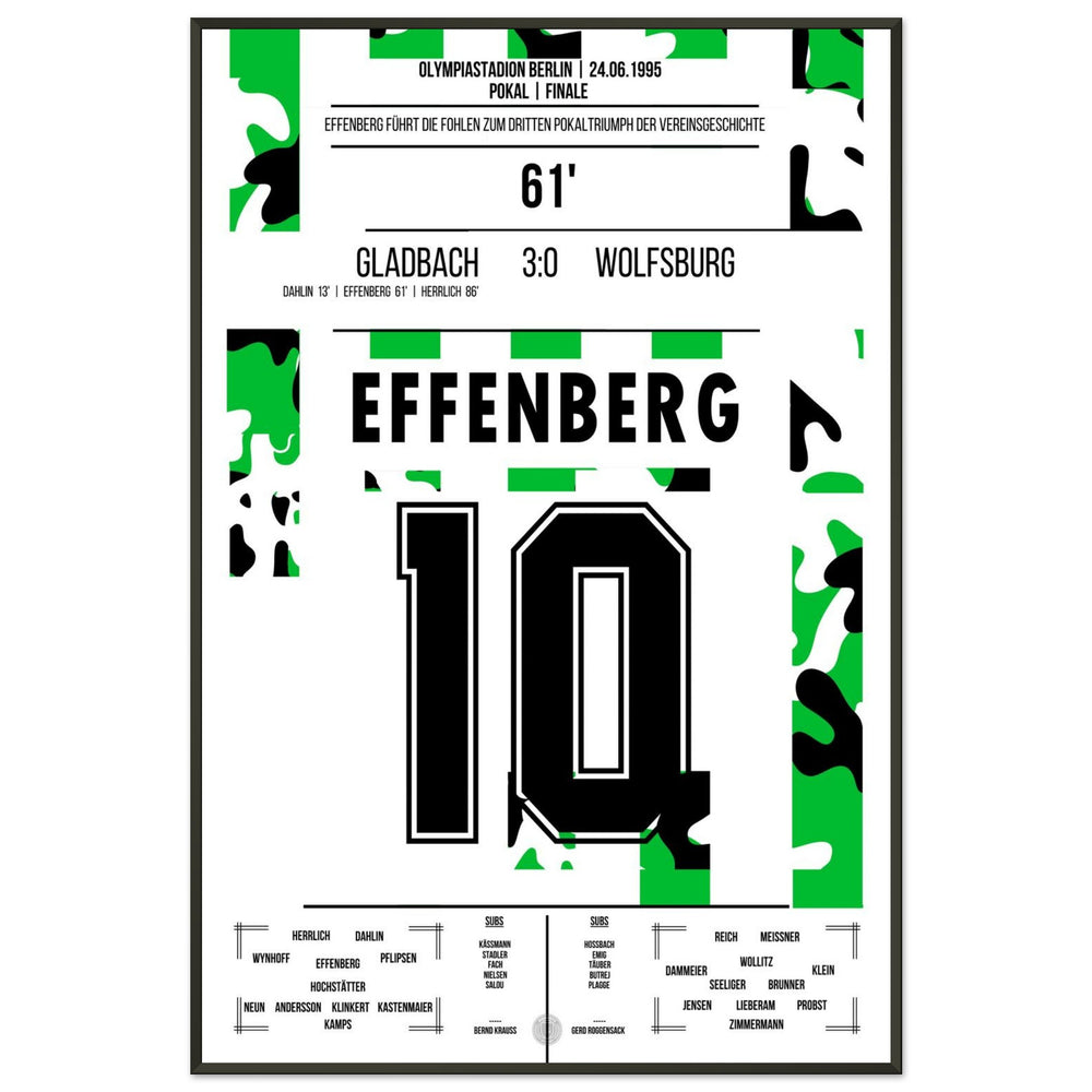 Effenberg to make it 2-0 in the DFB Cup victory against Wolfsburg in 1995