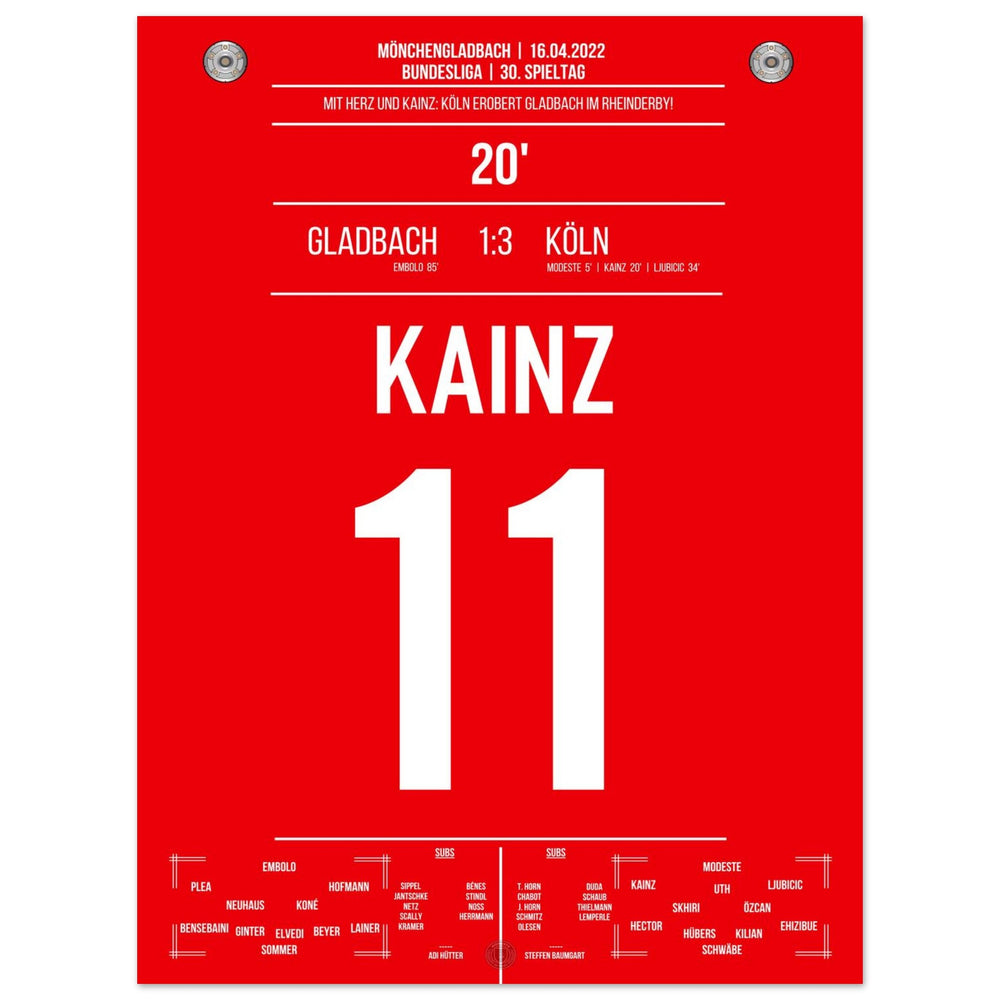 Kölner Derby-Sieg in Mönchengladbach Bundesliga Saison 2021/22