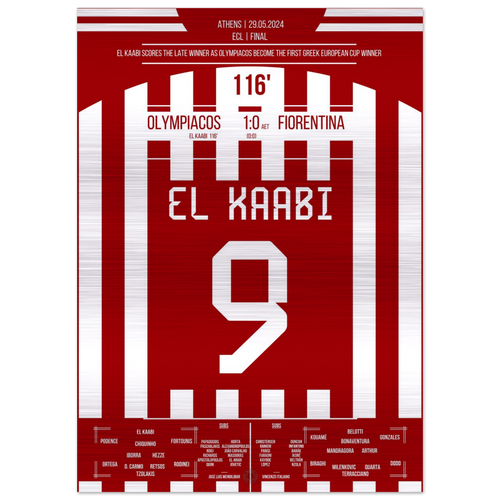 El Kaabi schießt Olympiacos zum ersten europäischen Titelgewinn der Geschichte – Metal Edition