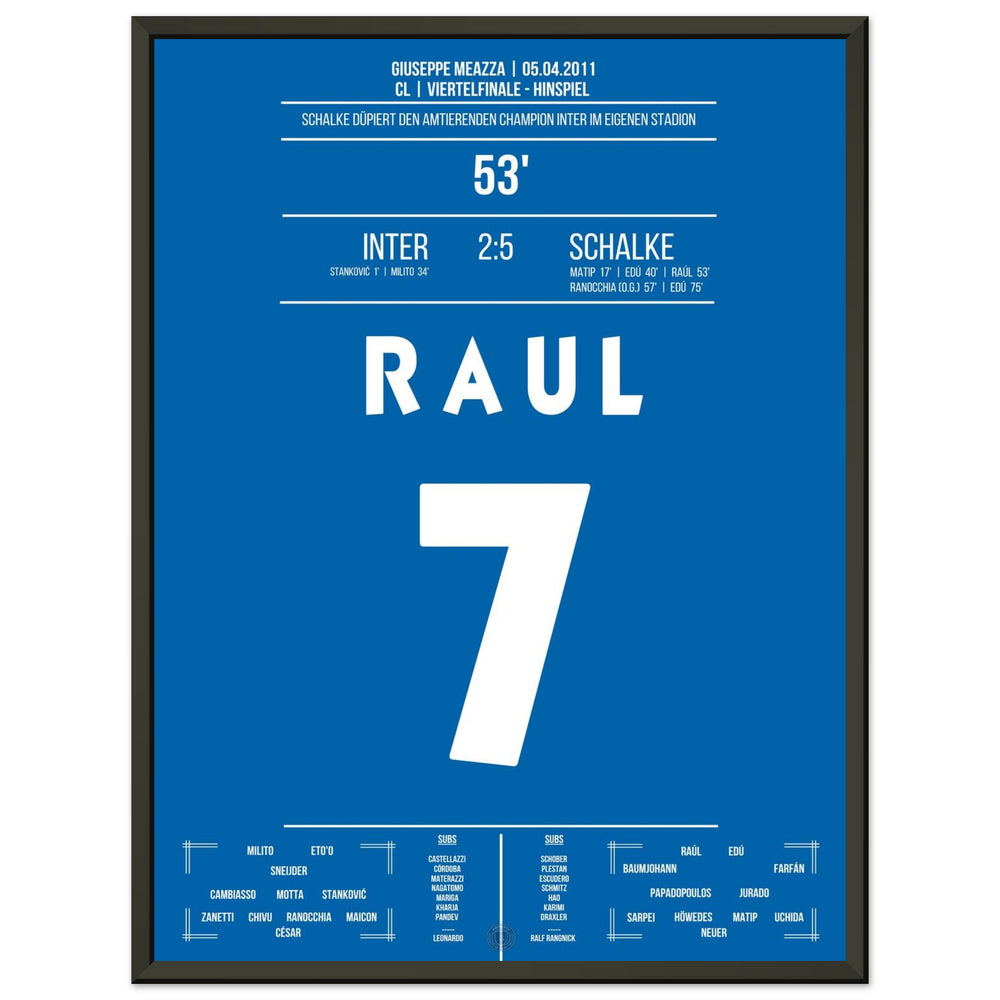 Raul's show at the gala victory against title defender Inter in the quarter-finals 2011