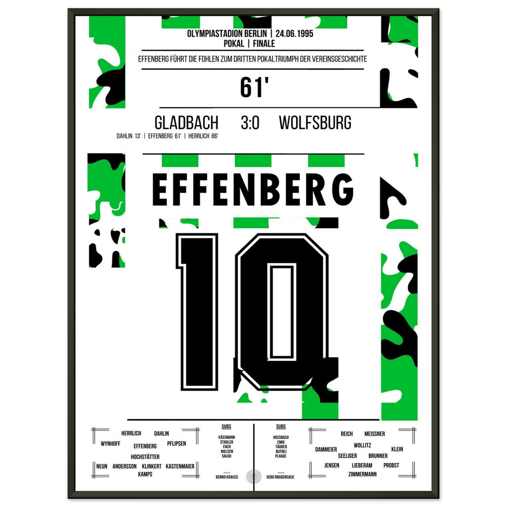 Effenberg to make it 2-0 in the DFB Cup victory against Wolfsburg in 1995