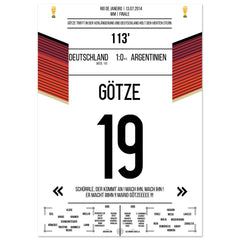 Götze's goal for Germany's World Cup triumph against Argentina in the 2014 World Cup final.