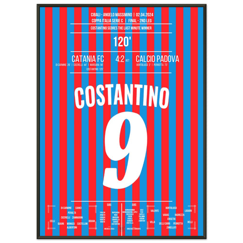 Costantino shoots Catania to cup victory in the last minute