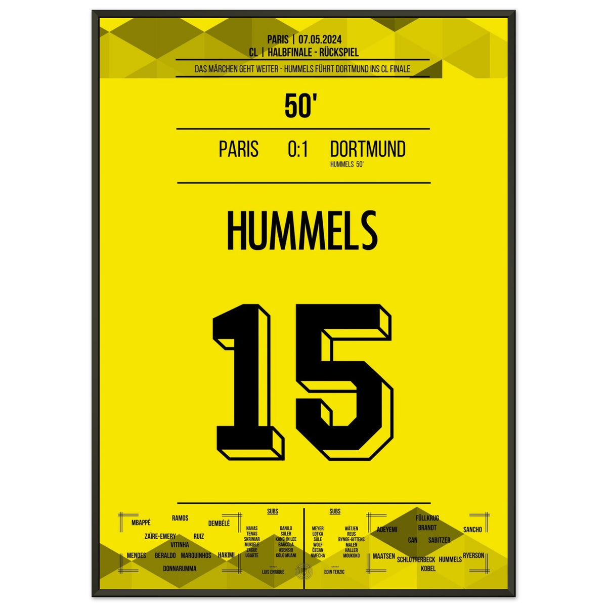 The fairy tale continues! Hummels heads Dortmund into the CL final