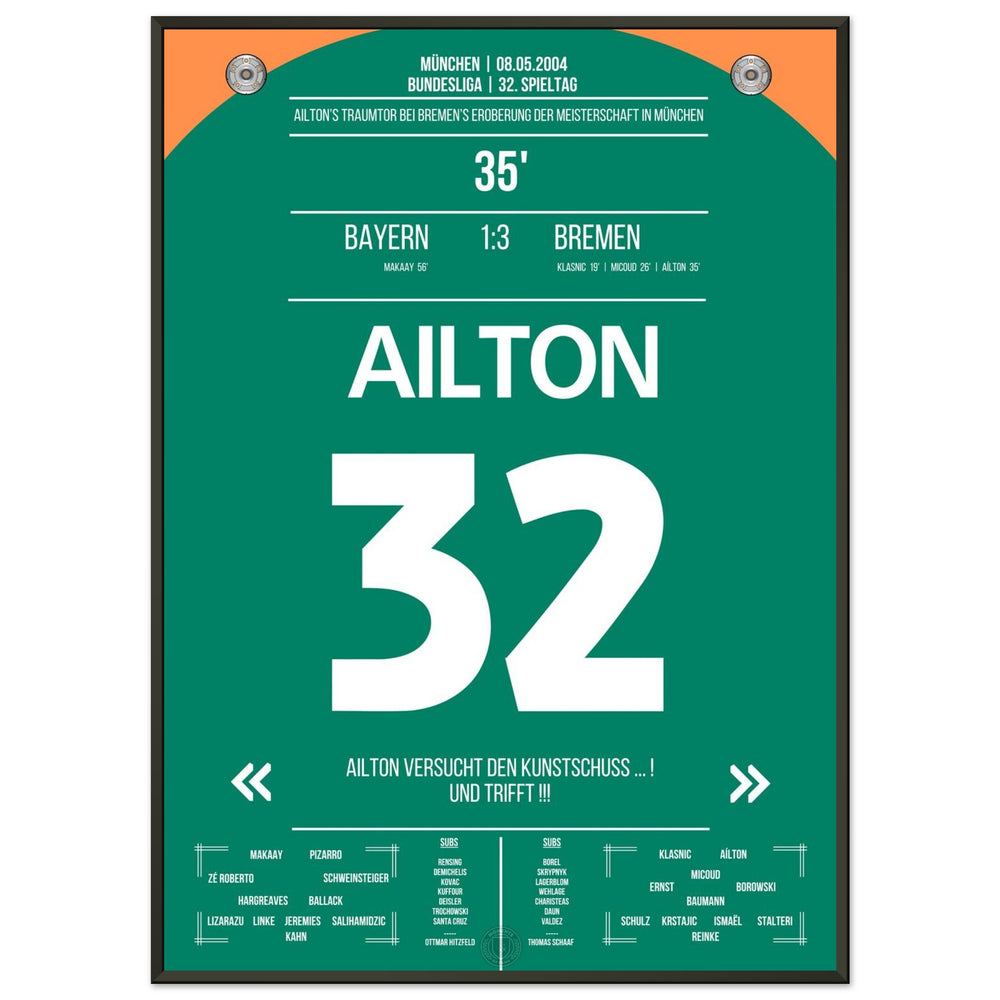 Ailton's dream goal for the championship in Munich