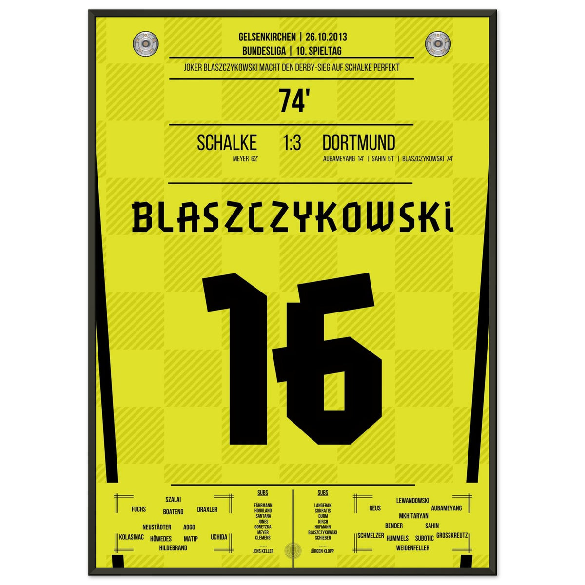 Blaszczykowski vollendet den Derbysieg auf Schalke in 2013