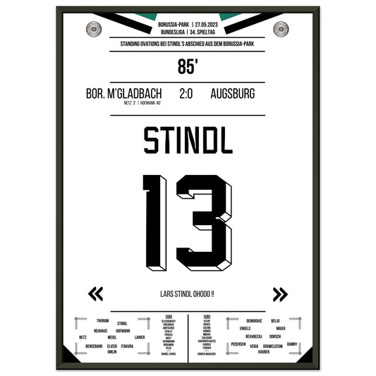 Stindl's Verabschiedung im Borussia-Park 2023 50x70-cm-20x28-Premium-Semi-Glossy-Paper-Metal-Fra