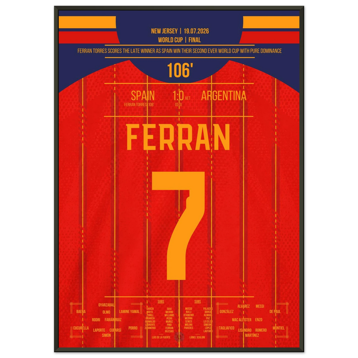 Ferran Torres leads Spain to their second World Cup title in extra time