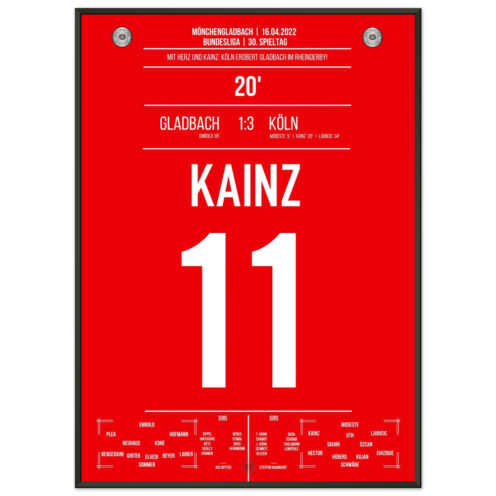 Kölner Derby-Sieg in Mönchengladbach Bundesliga Saison 2021/22