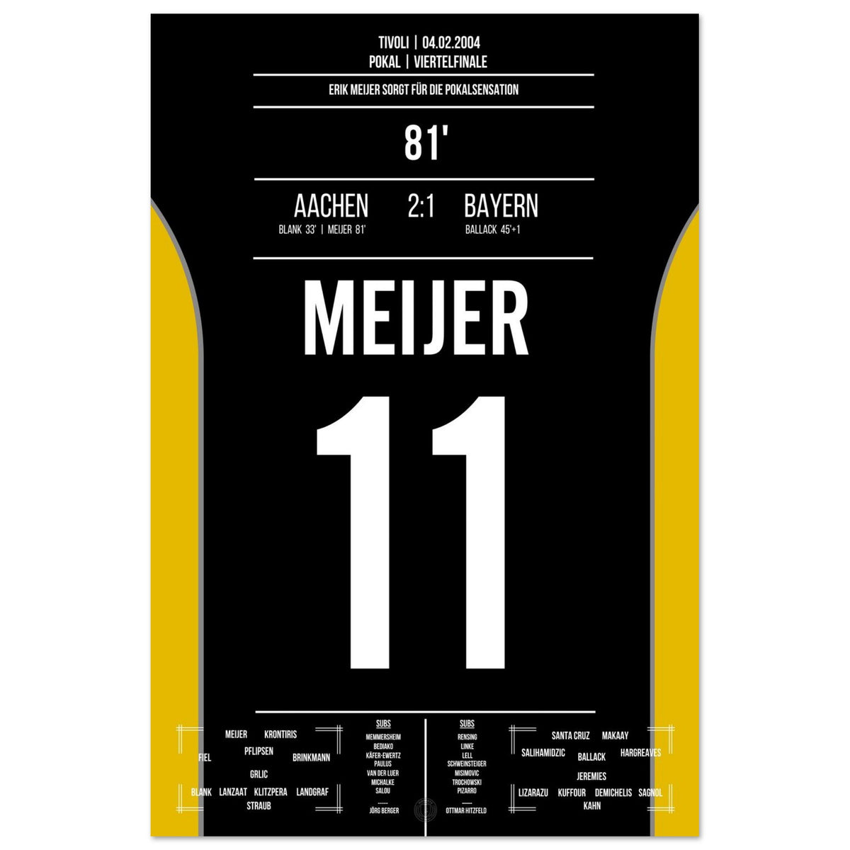 Meijer köpft Aachen zur Pokalsensation gegen Bayern 2004