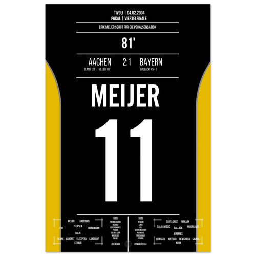 Meijer köpft Aachen zur Pokalsensation gegen Bayern 2004