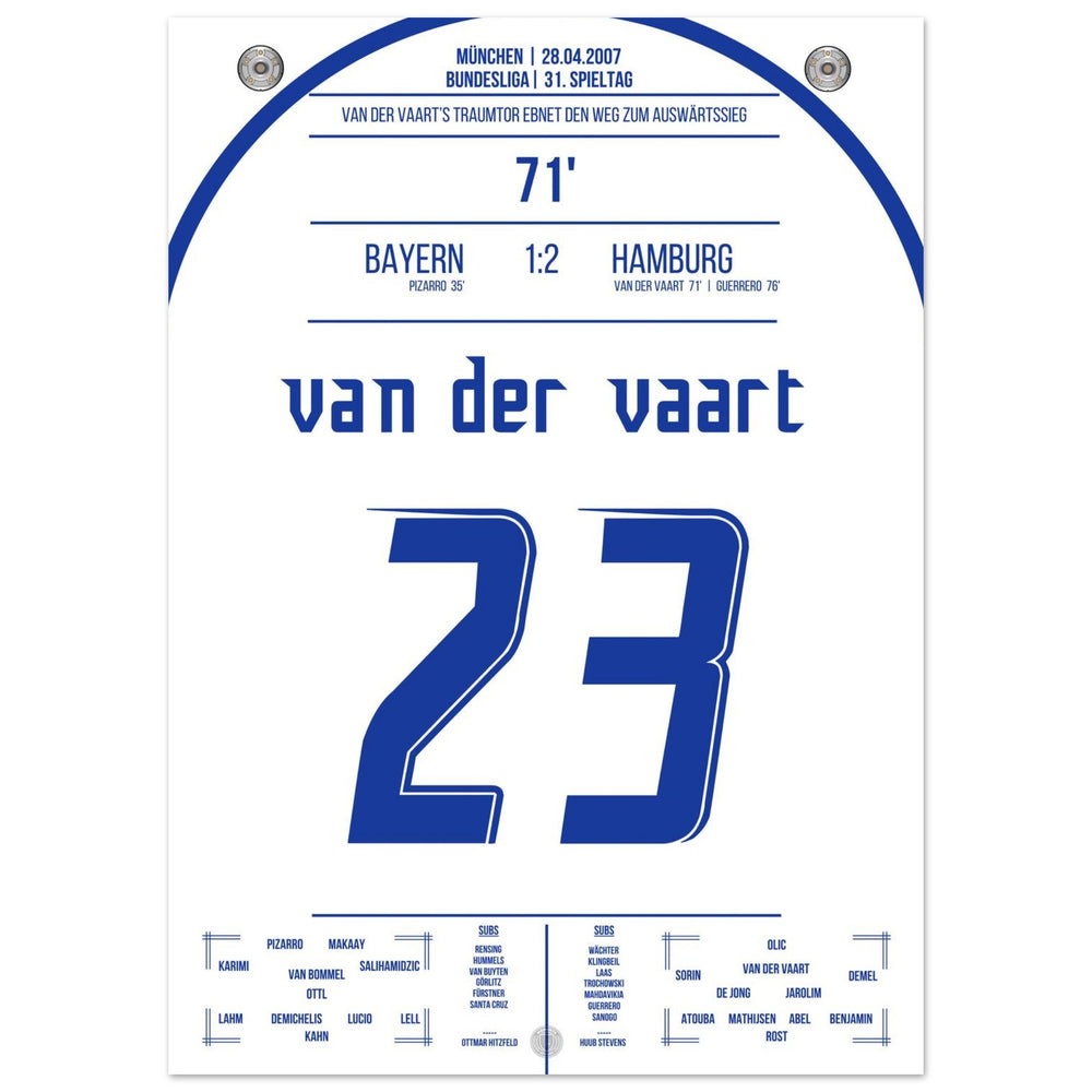 Van der Vaart's dream goal in the away victory against <tc>Bayern</tc> 2007