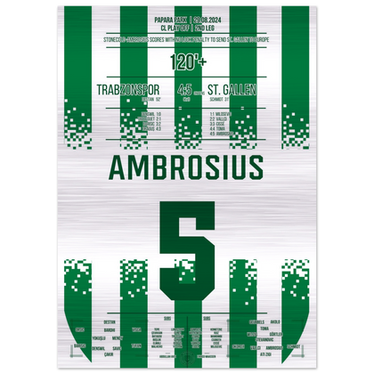 (Metal Print) Ambrosius leads St. Gallen to Europe!