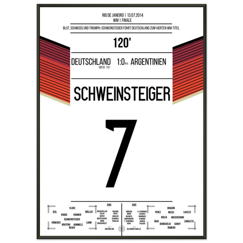 Schweinsteiger leads Germany, bleeding, to the 2014 World Cup title