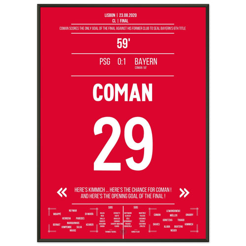 Coman's header secures Bayern the Champions League trophy in 2020 against Paris