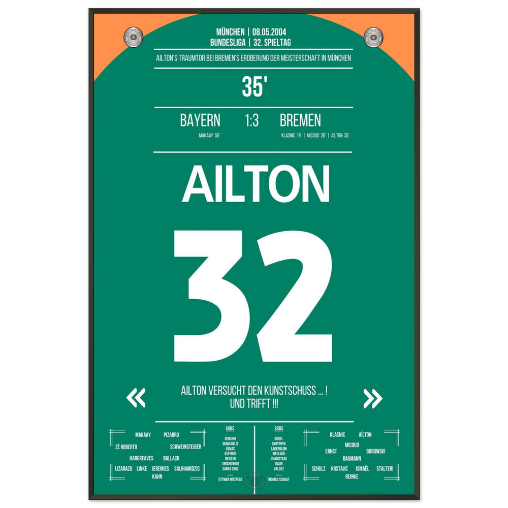 Ailton's dream goal for the championship in Munich