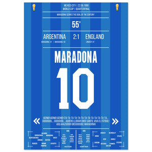 Maradona's Jahrhunderttor gegen England 1986 