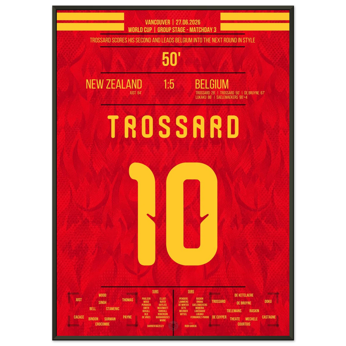 Trossards belgische Tor-Gala