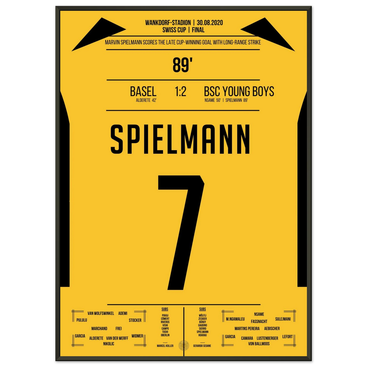 Spielmann's late long-range goal gives Young Boys the cup victory