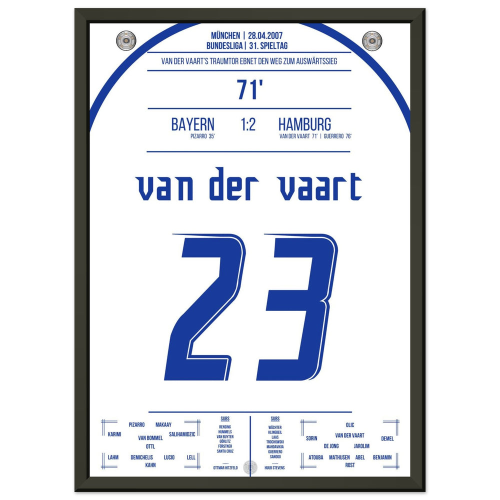 Van der Vaart's dream goal in the away victory against <tc>Bayern</tc> 2007