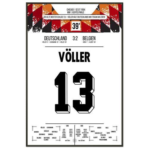 Völler scores twice in Germany's win in the 1994 World Cup Round of 16