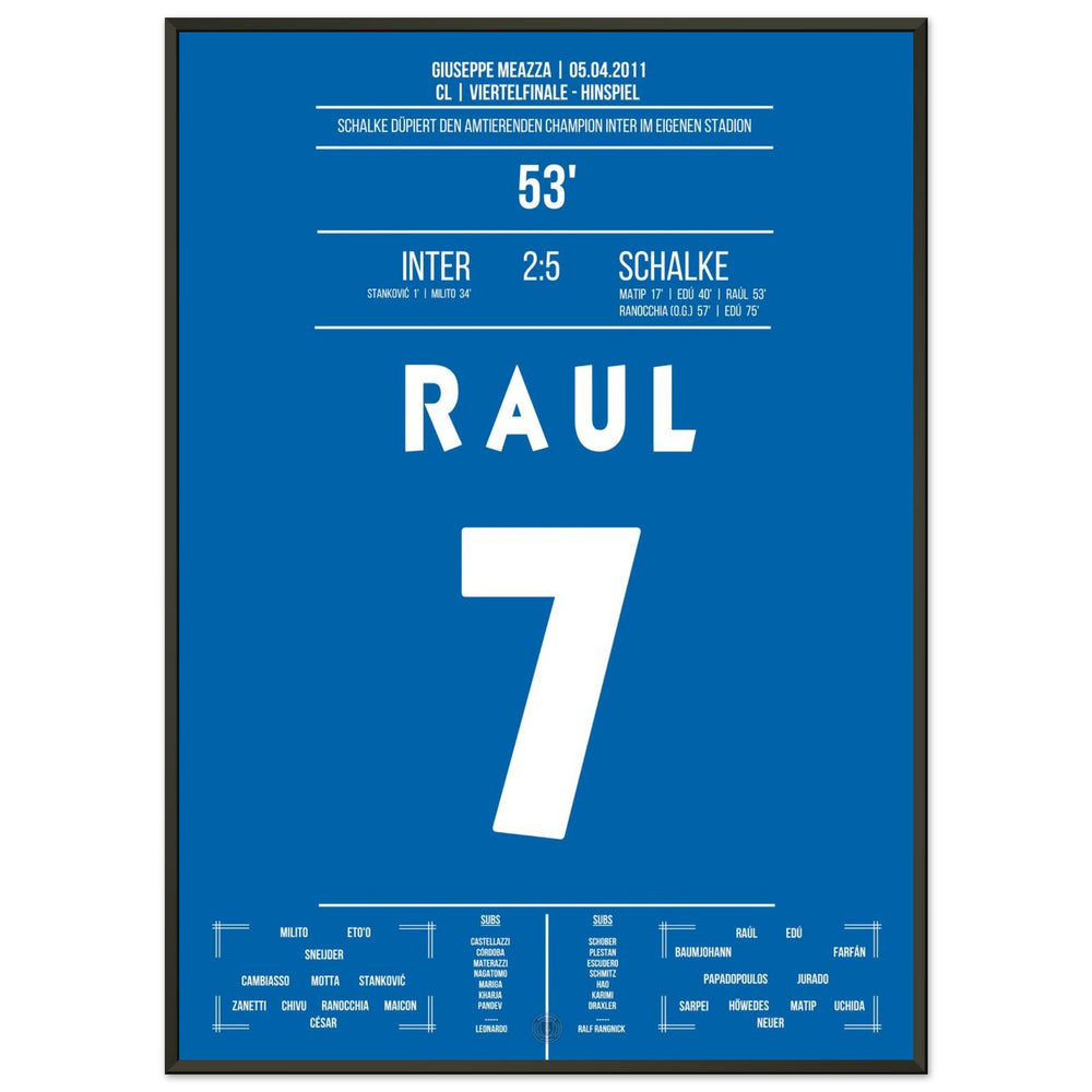 Raul's show at the gala victory against title defender Inter in the quarter-finals 2011