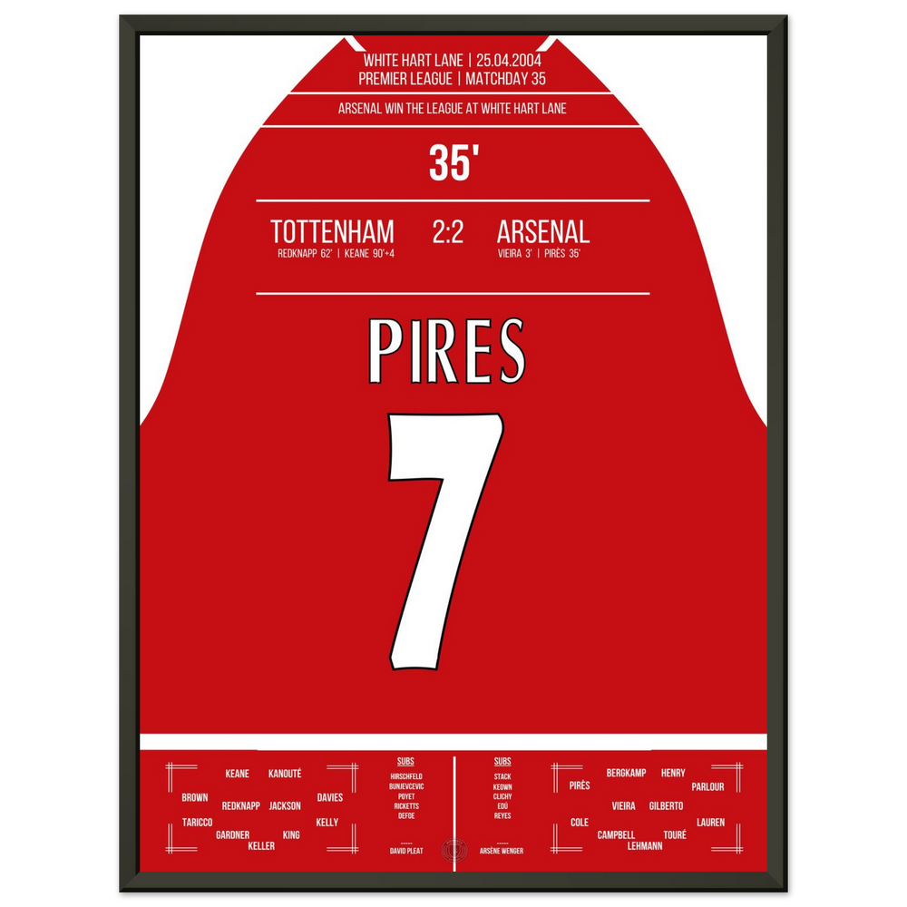 Pires' Tor beim Gewinn der Meisterschaft an der White Hart Lane 2004