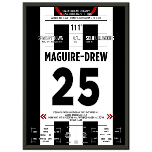 Maguire-Drew scores and Grimsby Town achieve promotion!