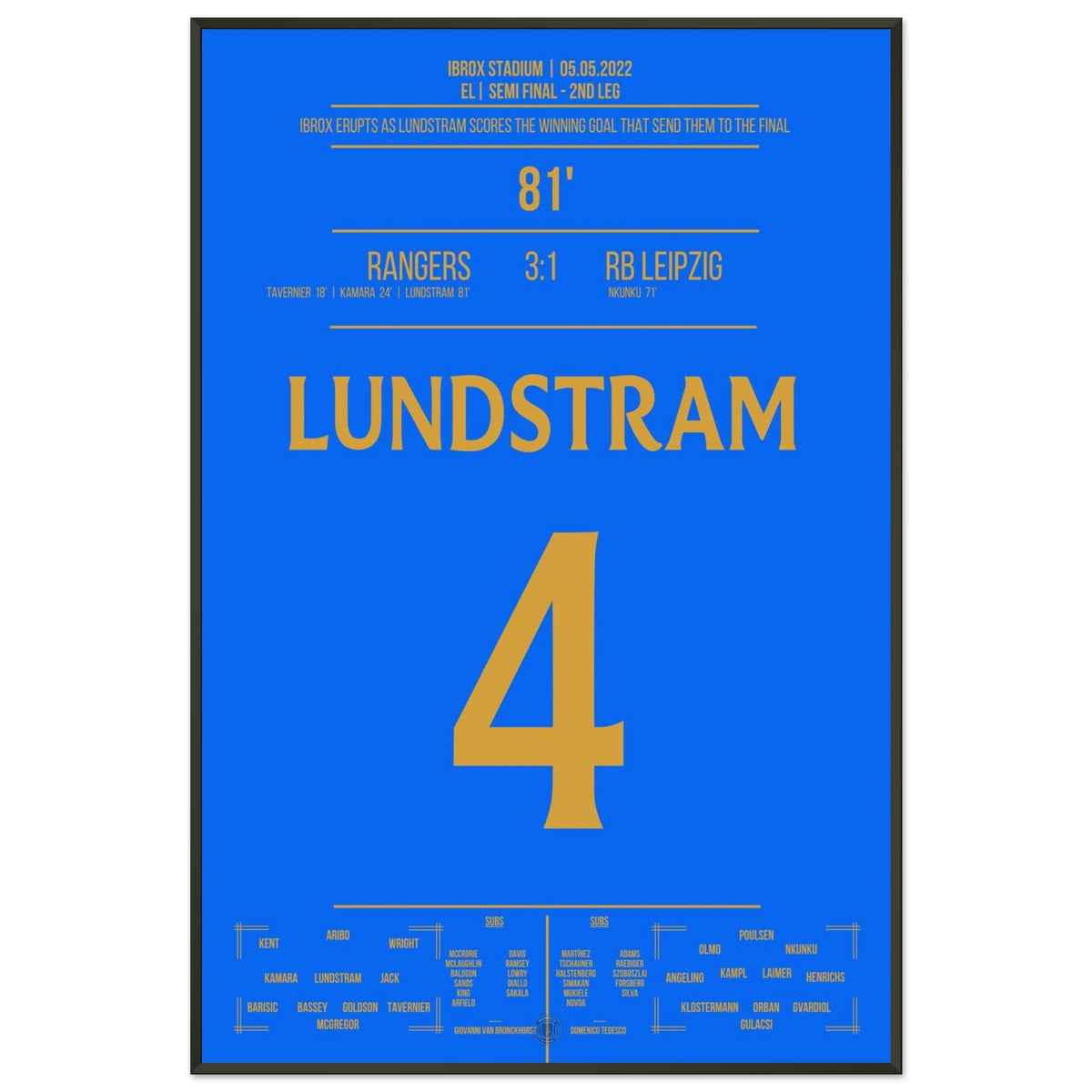 Lundstram's winning goal to reach the final