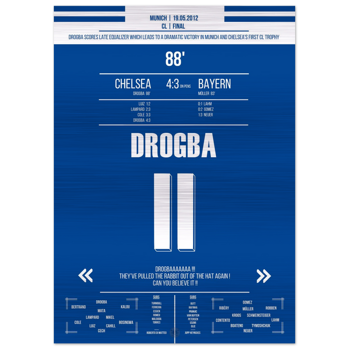 Drogba's Kopfball-Tor im Finale gegen Bayern – Metal Edition